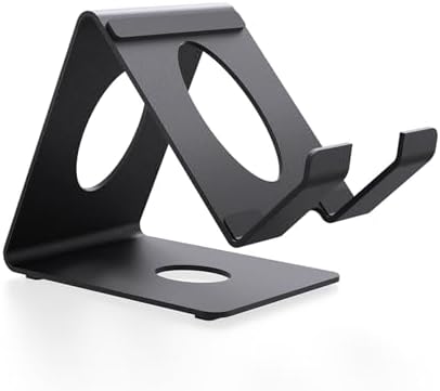 Friendly Space Saving Metal Stand Holder for Tablets and Handheld Devices Ergonomic Design Nonslip Base Aluminum Gaming Stand by Unknown