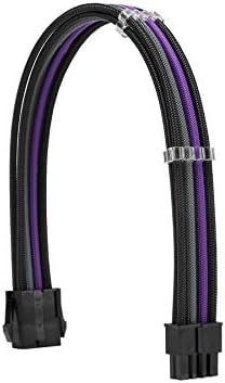 Formulamod PSU Cable Extension Kit 18AWG Sleeved, 24 Pin ATX + 8 Pin EPS + Dual 8 Pin PCI-E, Custom PC Cable Extensions with Combs for Clean Cable Management & Gaming PC Build (Black Gray Purple) - Image 4