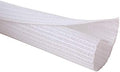 Alex Tech 10ft - 1/4 inch Cord Protector Wire Loom Tubing Cable Sleeve Split Sleeving for USB Cable Power Cord Audio Video Cable - Protect Cat from Chewing Cords - White by AlexTech