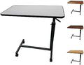 ProHeal Medical Overbed Table with Wheels and Adjustable Height - Gray Rolling Over Bed Table for Home and Hospital Use by ProHeal