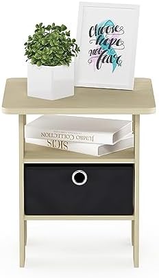 Furinno ANDREY Square Side Table, End Table, Night Stand, Steam Beech - Image 5