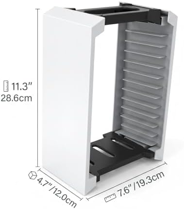 Game Holder for PS3 for PS4 for PS5 Game Tower for Xbox, Up to 12 Discs - Image 2