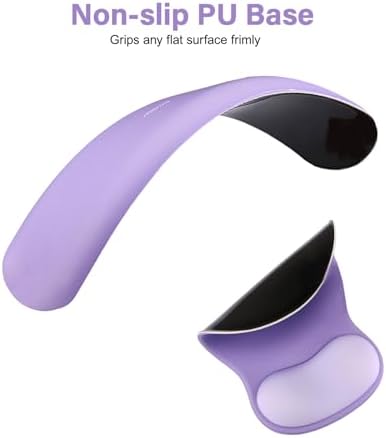MOSISO Wrist Rest Support for Mouse Pad&Keyboard Set, Purple - Image 5