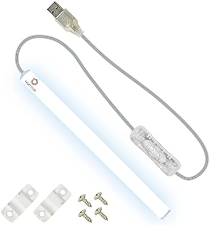 TrueColor USB LED Under Cabinet Light Bar, Frosted Cover, 8 in, Daylight by CLEANLIFE