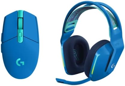 Logitech G305 Lightspeed Wireless Gaming Mouse + G733 Lightspeed Wireless Gaming Headset Bundle - Blue by LogitechG