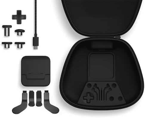 Complete Component Pack for Elite Controller Series 2 - Accessories Replacement Parts Repair Kit with Storage Case, Charging Dock and Charger Cable, 4 Thumbsticks, 4 Paddles, 1 D-Pad - Image 2