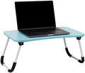 Mind Reader Lap Desk Laptop Stand, Bed Tray, Folding Legs, Couch Table, Portable, MDF, 23.25" L x 13.75" W x 10.5" H, Blue by MindReader