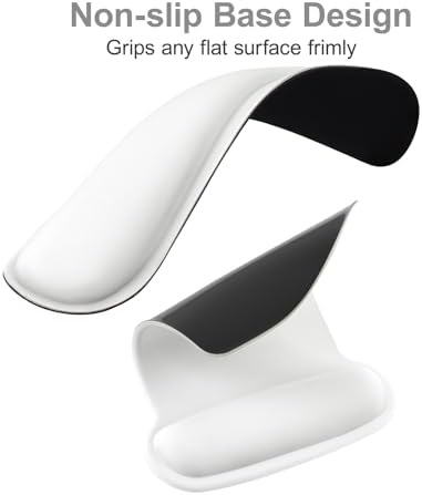 MOSISO Wrist Rest Support for Mouse Pad & Keyboard Set, White - Image 4