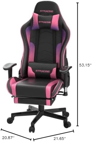 GTPLAYER Gaming Chair with Footrest Speakers Video Game Chair Bluetooth Music Heavy Duty Ergonomic Computer Office Desk Chair - Image 3