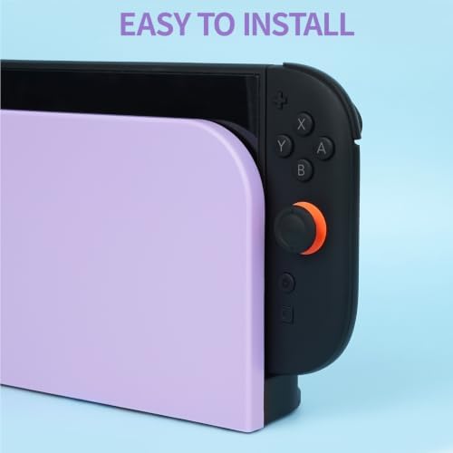 TIKOdirect Faceplate Cover for Nintendo Switch 2 Charging Dock, Hard PC Slim Shell Anti-Scratch [No Screwdriver Installation] Faceplate Protection Shell Case for Switch 2 Dock, Purple - Image 2