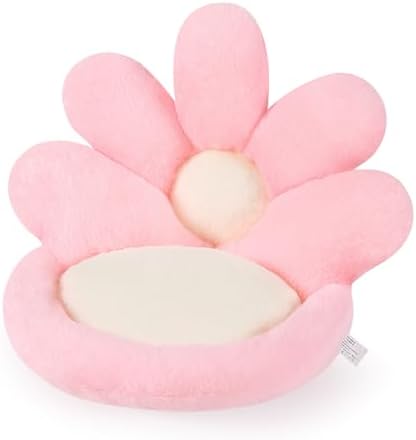Ditucu Flower Shape Chair Pillow Cute Seat Cushion 21 inch Comfy Lazy Sofa Floor Pillows Dorm Seating for Bedroom Decor Pink by DITUCU