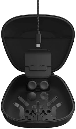 Complete Component Pack for Elite Controller Series 2 - Accessories Replacement Parts Repair Kit with Storage Case, Charging Dock and Charger Cable, 4 Thumbsticks, 4 Paddles, 1 D-Pad by Rzkipdy