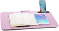 Portable Laptop Desk Fits Up to 16“ Laptops, with Tablet Slot, Built-in Cushion, Great for Home & Office,Lap Desk with Cushion (Pink, Large) by YUELAKE