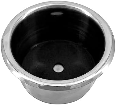 ISURE MARINE 2Pcs 3" Stainless Steel Drop-in Anti-Spill Cup Holder with Non-Slip Washer,Heavy Duty Poker Table Cup Holder Inserts Fits Standard Soda Can for Desk, Boats, RV Cars & Trucks - Image 4