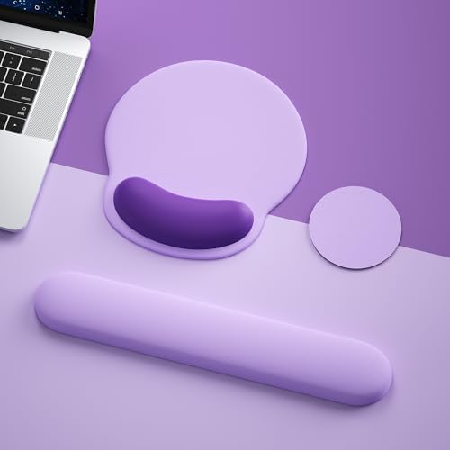 Mouse Pad with Keyboard Wrist Rest,Ergonomic Mousepad Support Set - Image 2