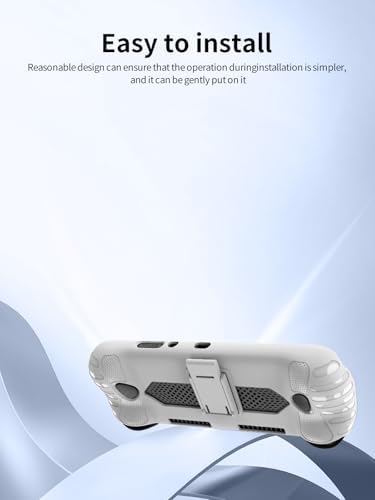 Case for Odin 3 Gaming Handheld, Thin Slim Lightweight&Stand&Scratch Proof Durable Protection Rubber TPU Cover (White). - Image 4