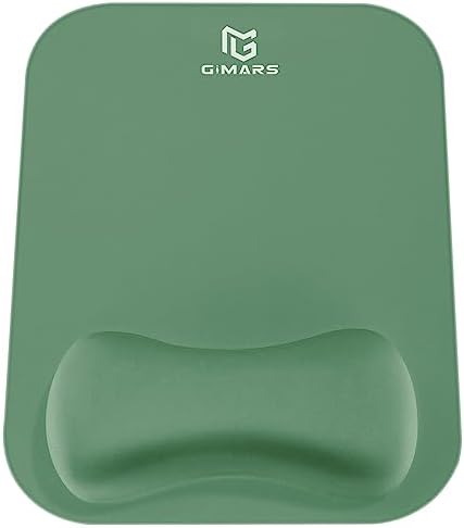 Gimars Large Smooth Superfine Fibre Memory Foam Ergonomic Mouse Pad Wrist Rest Support - Mousepad with Nonslip Base for Laptop, Computer, Gaming & Office，Red Camouflage by Gimars