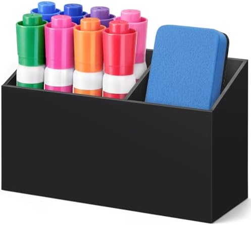 MR.MATE Magnetic Pen Holder,Black Magnetic Marker Cup for Fridge Whiteboard by Unknown