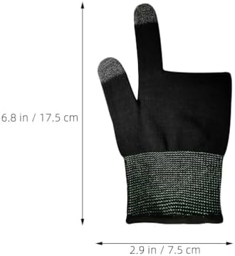 GALPADA 4 Pairs Touchscreen Finger Sleeves for Gaming Breathable Knit Finger Gaming Gloves with Grip for Mobile Cycling Climbing Billiards Elastic Snug Fit - Image 3