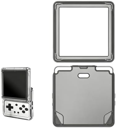 TEHAOUU TPU Protective Case Compatible with Anbernic RG Rotate Handheld Game Console, Shockproof Console Cover, Slim Anti Slip Shell for Gaming Travel Daily Use (Black) by TEHAOUU