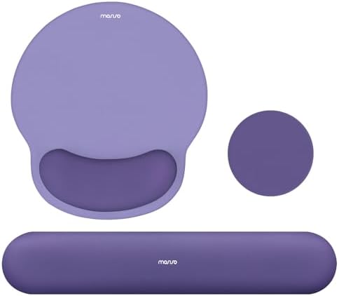 MOSISO Wrist Rest Support for Mouse Pad&Keyboard Set, Imperial Purple by MOSISO