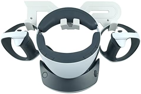 VR Headset and Controller Wall Mount Storage Stand Hook Compatible for Meta Quest 3 / Quest 2 / Pro / 1, PSVR 2, Pico 4, Rift S, Hp Reverb G2, HTC Vive, Valve Index, PS VR (White) - Image 3