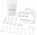 Cable Management Kit for Desk, 34-Piece, Black, Magnetic Organizer, Silicone Clips, Velcro Straps, Sleeve Wrap, Adhesive Cord Holders Office, Home & Gaming Setup WHITE (white) by Unknown