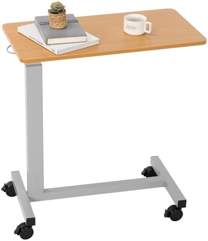 Heavy Duty Hospital Bed Table Adjustable Over The Bed Table With Wheels by Skuehod