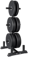 CAP 2-inch Olympic Bumper Plate Weight Set | 100-370 lbs | Multiple Colors | Storage Rack Optional by CAP