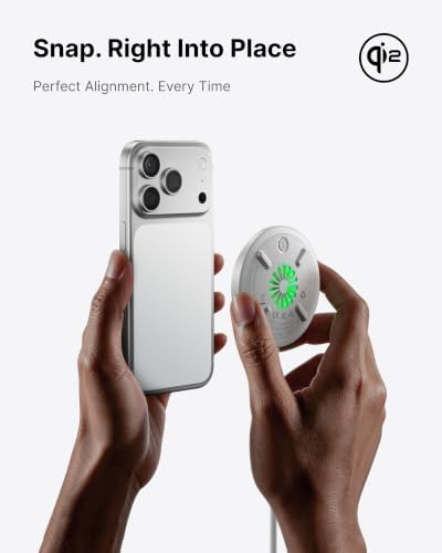 INIU Magnetic Wireless Charger, Qi2 15W Fast Charging Pad Travel Charger - Image 4