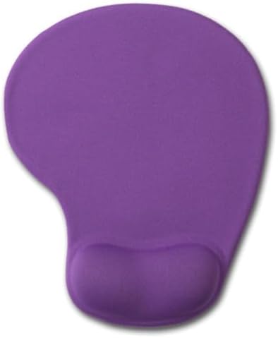Office Mousepad with Gel Wrist Support - Ergonomic Gaming Desktop Mouse Pad Wrist Rest - Design Gamepad Mat Rubber Base for Laptop Computer -Silicone Non-Slip Special-Textured Surface (07Purple) by DEMONCHEST