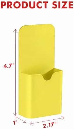 BEYGORM Magnetic Pen Holder for Refrigerator, Pencil Cup Organizer (Yellow) - Image 6