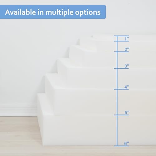 GoTo Foam 5" Height x 24" Width x 72" Length 36ILD (Semi-Firm) Upholstery Cushion Made in USA - Image 4