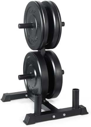 CAP 2-inch Olympic Bumper Plate Weight Set | 100-370 lbs | Multiple Colors | Storage Rack Optional by CAP