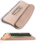 Ergonomic Wave Wrist Rest with Keyboard Stand, Cushioned Palm Rest, Comfortable Integrated Memory Foam for Natural Typing and Relieve Wrist Pain, Gradient Sand Color by KUOSGM