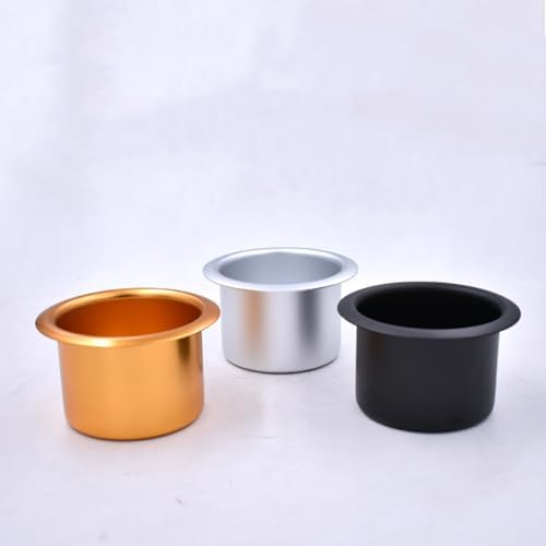 2 Pcs Metal Sofa Cup Holders Insert Drink Can Replacement Holders Recliner Car Cup Holders for Boat Table Black - Image 2