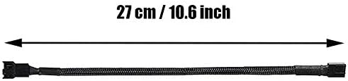 Gebildet 10pcs 4 Pin PWM Fan Extension Power Cable Connector Case Male to Female for Computer Compatible with 4 Pin and 3 Pin PWM Fan - Image 5