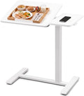 Adjustable Overbed Table with Wheels, Rolling Laptop Table for Bed & Sofa by Unknown
