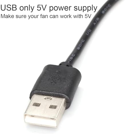 Gebildet 2 Pack USB Fan Power Adapter Cable with Switch, USB to 3/4 Pin Case Fan Adapter Connector with ON/OFF Switch - Image 4