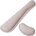 Wrist Rest for Computer Keyboard and Mouse, Ergonomic Design Wrist Support Pad for Keyboard, Soft Memory Foam Desk Pads Support Hand and Arm Easy Typing Pain Relief, 2 Piece Pad, Cream Pink by FreeNook