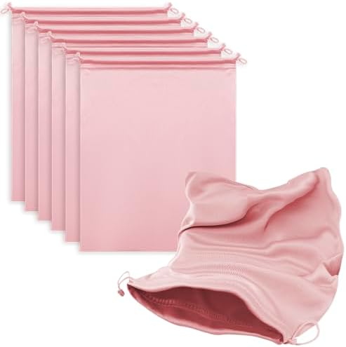 Microfiber Drawstring Bags, Multi-Size Soft Protective Pouches for Shoes, Ski Goggles, Sunglasses, Handbags & Camera Lenses by MtuxuYR