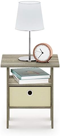Furinno ANDREY Square Side Table, End Table, Night Stand, Sonoma Oak by Furinno-FitsYourSpaceFitsYourBudget