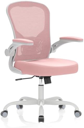 Synorla Office Chair|Ergonomic Desk Chairs 330LBS Capacity | Flip-up Armrests,Mesh Computer Chair,High Back,Comfy Work,Adjustable Lumbar Support by Synorla