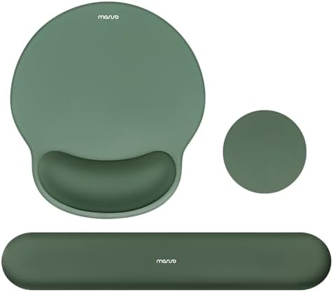 MOSISO Wrist Rest Support for Mouse Pad&Keyboard Set, Midnight Green by MOSISO