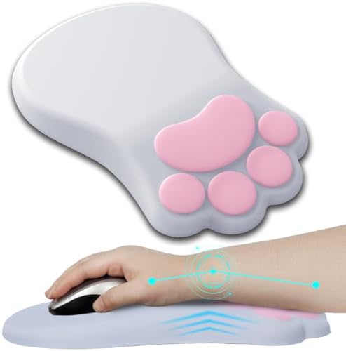 L-SPOUTTO Ergonomic Mouse Pad with Wrist Rest,Cute Mouse Pad Wrist Support by L-SPOUTTO