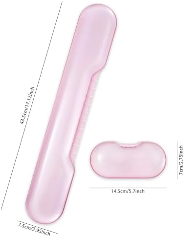Gel Wrist Rest for Keyboard and Mouse, Pink Wrist Rest Set - Image 4