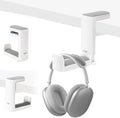 KIWIFOTOS Headphone Stand Holder Under Desk, PC Gaming Headset Hook Hanger Mount with 360 Adjustable Rotating Arm Clamp & Built in Cable Clip - White by KIWIFOTOS