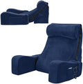 Sasttie 15-25 inch Adjustable Reading Pillow with Armrests, Navy by SASTTIE