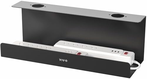 VIVO Black 17 inch Extra Deep Cable Management Tray, DESK-AC16-1C by Unknown