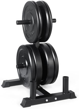 CAP 2-inch Olympic Bumper Plate Weight Set | 100-370 lbs | Multiple Colors | Storage Rack Optional by CAP